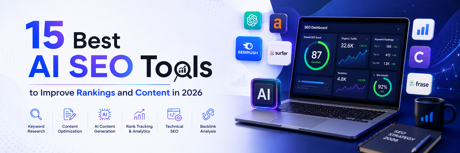 15 Best AI SEO Tools to Improve Rankings and Content in 2026